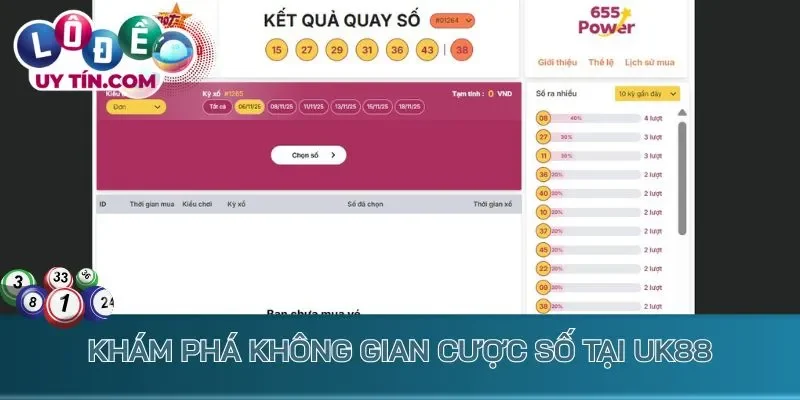 Khám phá không gian cược số tại UK88