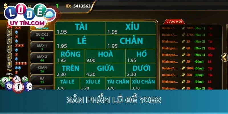Sản phẩm lô đề Yo88